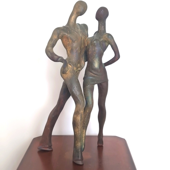 Vintage George Tudzarov Sensual Dancers Signed Zaro Sculpture Statue Figurine - Picture 2 of 8